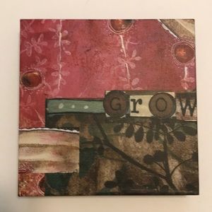 “Grow” Wall Art 6”x6” by Kelly Rae Roberts Print